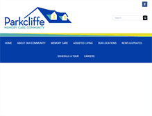 Tablet Screenshot of parkcliffe.com